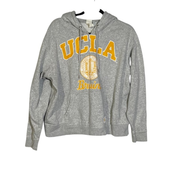 H&M UCLA Bruins Hoodie Gray Yellow Size XL - Picture 1 of 9